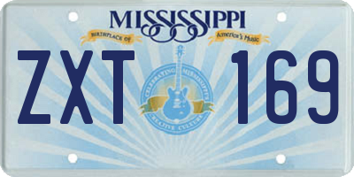 MS license plate ZXT169