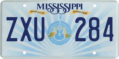 MS license plate ZXU284