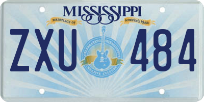 MS license plate ZXU484