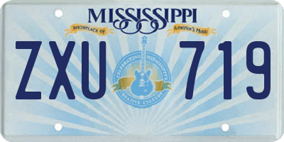 MS license plate ZXU719