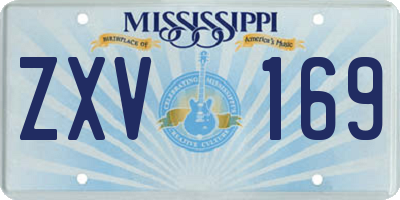 MS license plate ZXV169
