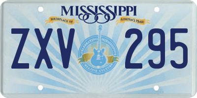 MS license plate ZXV295