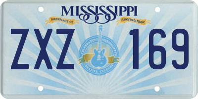 MS license plate ZXZ169