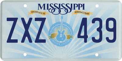 MS license plate ZXZ439