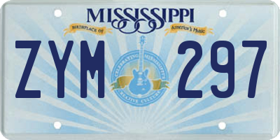 MS license plate ZYM297