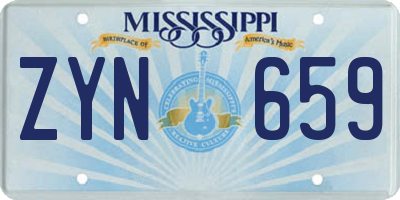 MS license plate ZYN659