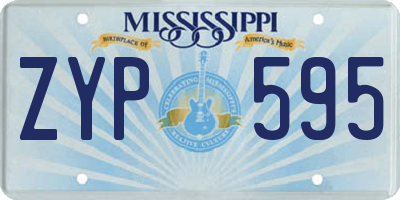 MS license plate ZYP595