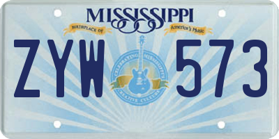 MS license plate ZYW573