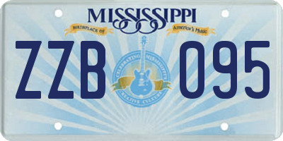 MS license plate ZZB095