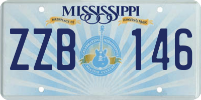 MS license plate ZZB146