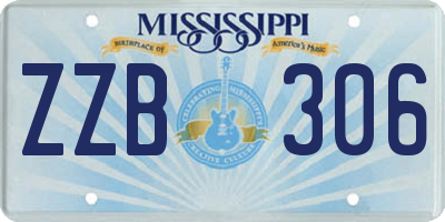 MS license plate ZZB306