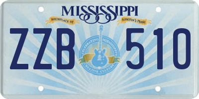 MS license plate ZZB510