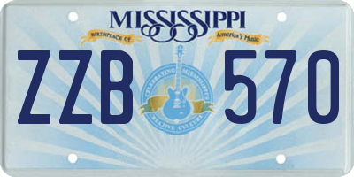 MS license plate ZZB570