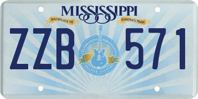 MS license plate ZZB571