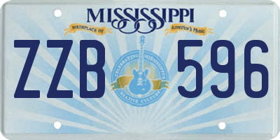 MS license plate ZZB596