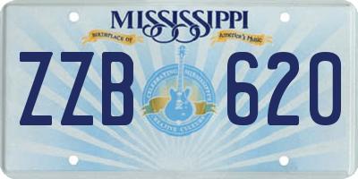 MS license plate ZZB620