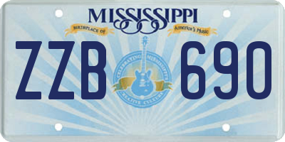 MS license plate ZZB690