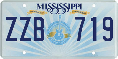 MS license plate ZZB719