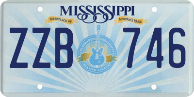 MS license plate ZZB746