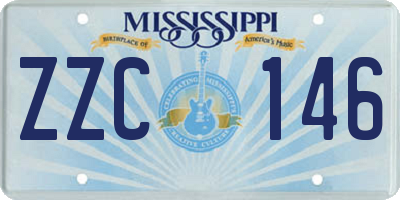 MS license plate ZZC146