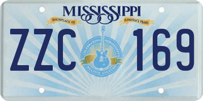 MS license plate ZZC169