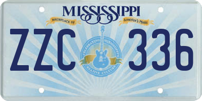 MS license plate ZZC336