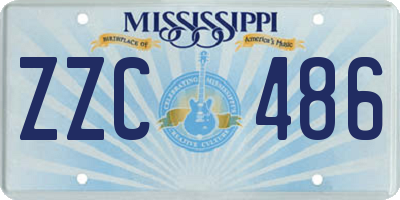 MS license plate ZZC486