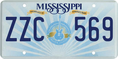 MS license plate ZZC569