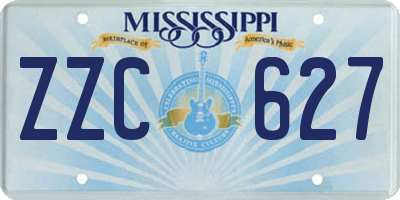 MS license plate ZZC627