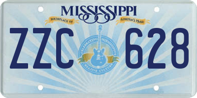 MS license plate ZZC628