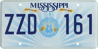 MS license plate ZZD161