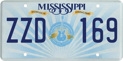MS license plate ZZD169