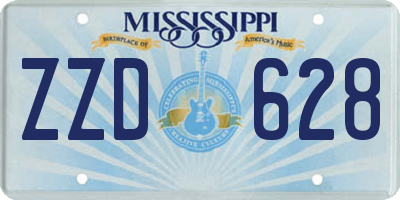 MS license plate ZZD628