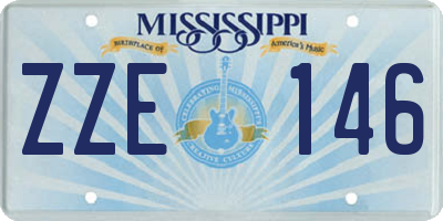 MS license plate ZZE146