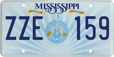 MS license plate ZZE159