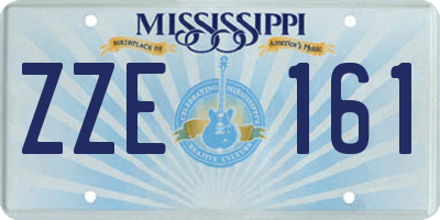 MS license plate ZZE161