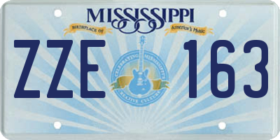 MS license plate ZZE163