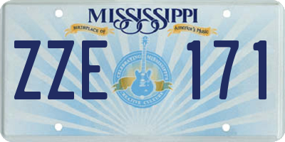 MS license plate ZZE171