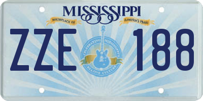 MS license plate ZZE188