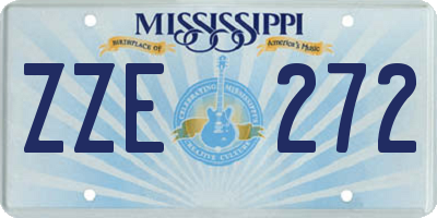 MS license plate ZZE272