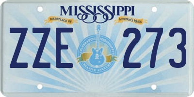 MS license plate ZZE273
