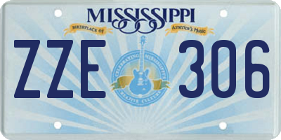 MS license plate ZZE306