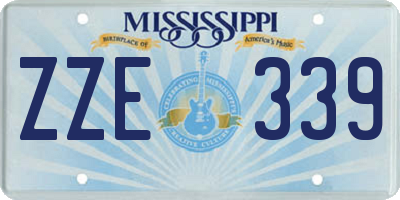 MS license plate ZZE339