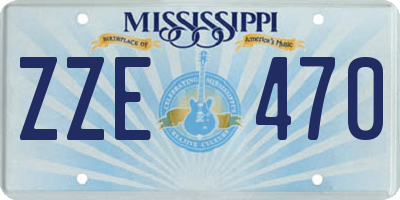 MS license plate ZZE470