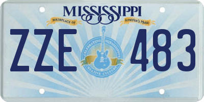 MS license plate ZZE483
