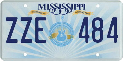 MS license plate ZZE484