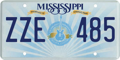 MS license plate ZZE485