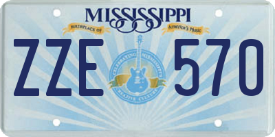 MS license plate ZZE570