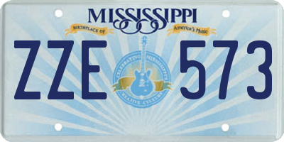 MS license plate ZZE573