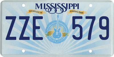 MS license plate ZZE579